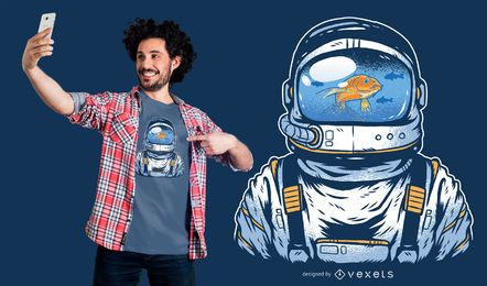 Fishbowl Astronaut T Shirt Design Fishbowl Astronaut T-Shirt Design