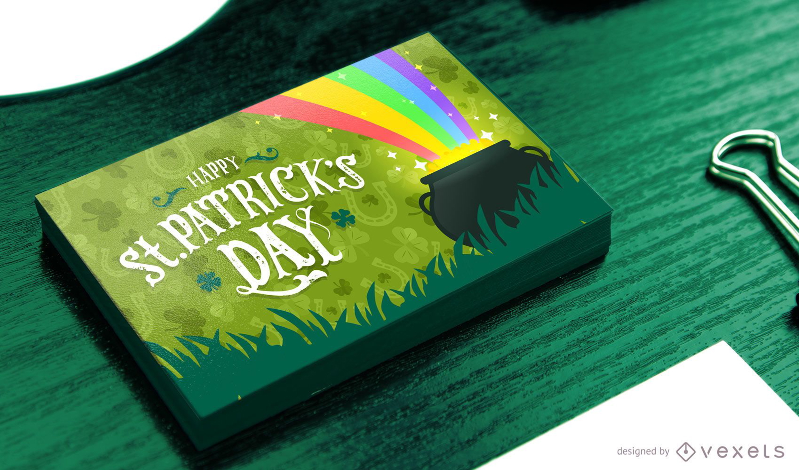 Diseño de tarjeta del día de San Patricio