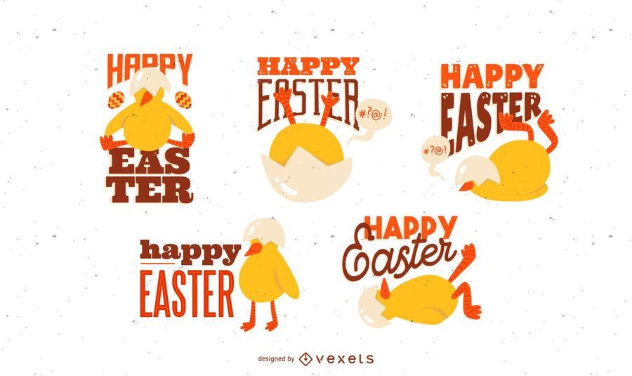Easter Chick Lettering Design Easter Chick Lettering Design