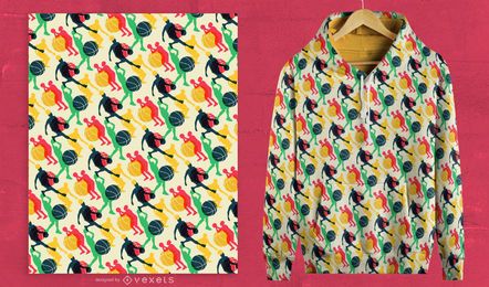 Basketball Pattern Design