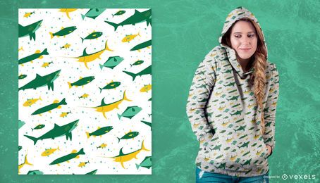 Diseño del patrón de pesca de peces Diseño del patrón de pesca de peces