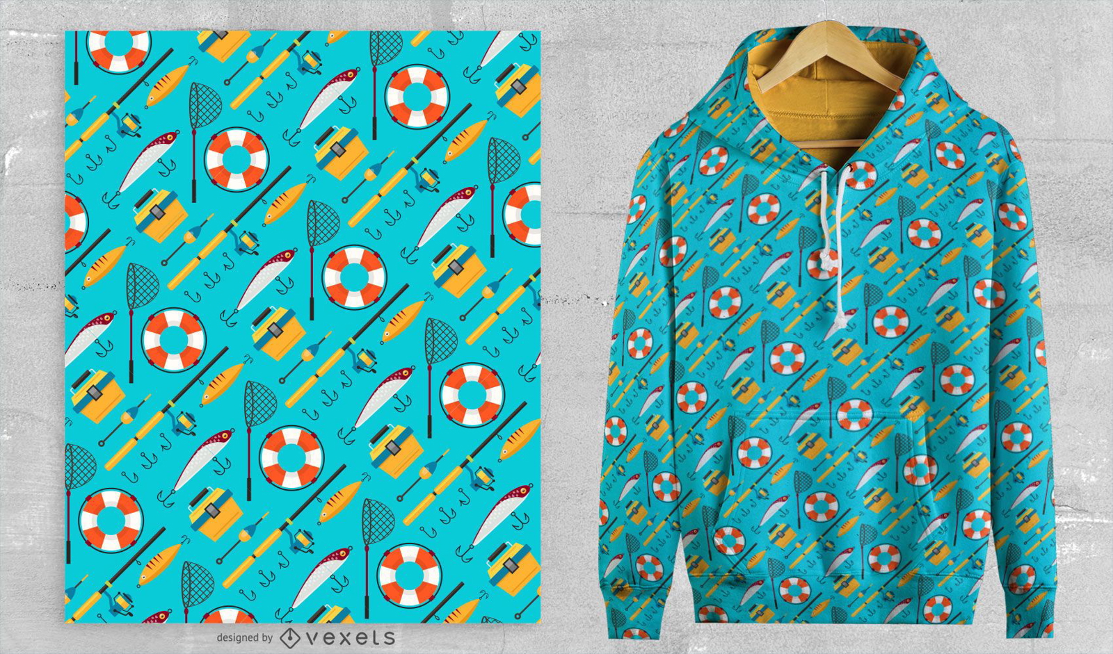 Going Fishing Pattern Design