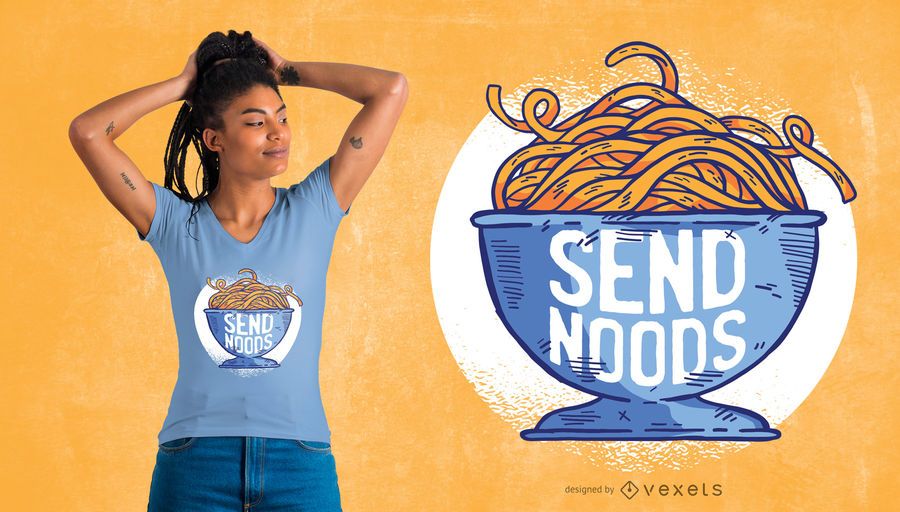 Enviar Noods Design de T-Shirt Enviar Noods Design de T-Shirt