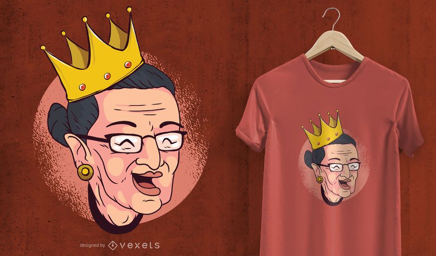 Ruth coroado Bader Design de t-shirt Ruth coroado Bader Design de t-shirt