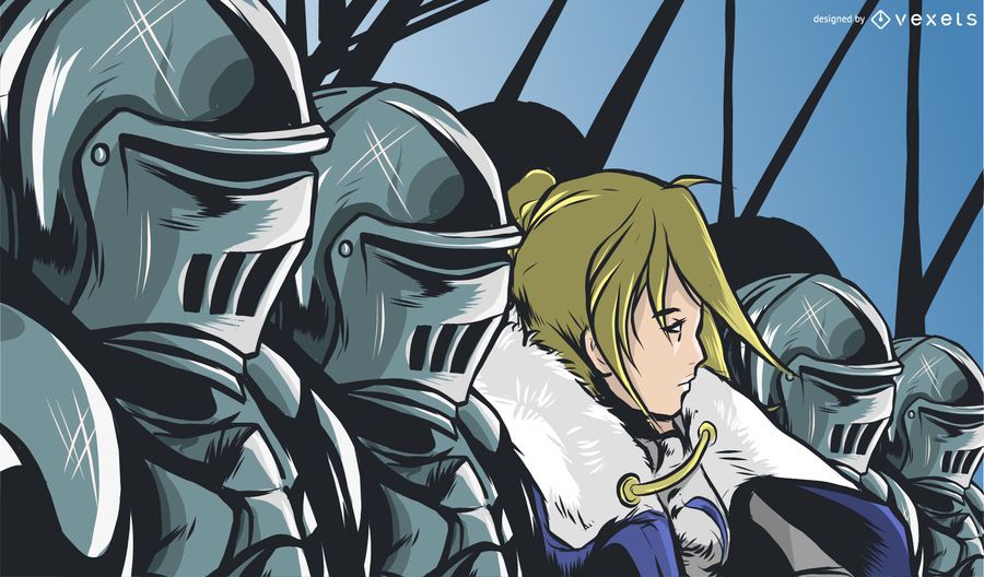 Prinz bereit für die Schlacht Illustration Prinz bereit für die Schlacht Illustration