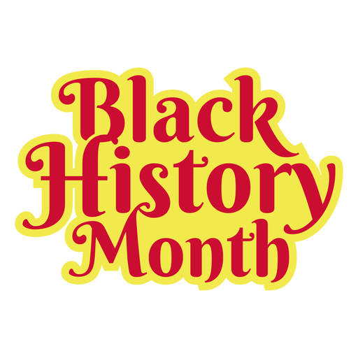 Black history month sticker PNG Design