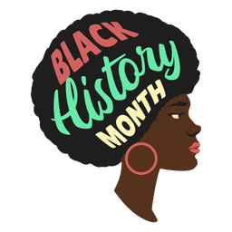 Brinco liso feminino de história negra mês Desenho PNG