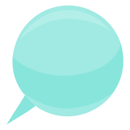 Burbuja discurso burbuja bola esfera plana Diseño PNG