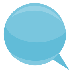 Bubble speach bubble sphere ball flat PNG Design