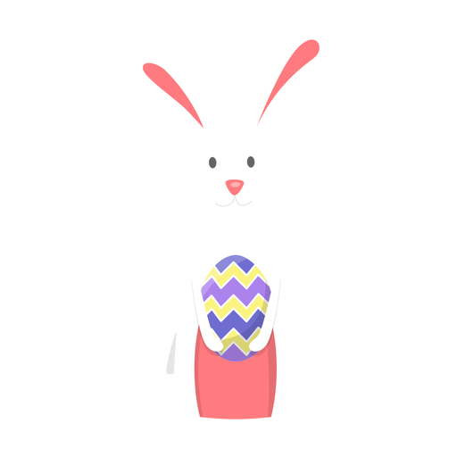 Download Bunny easter egg flat - Transparent PNG & SVG vector file