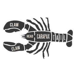 Crawfish crayfish lobster meat silhouette Crawfish crayfish lobster meat silhouette