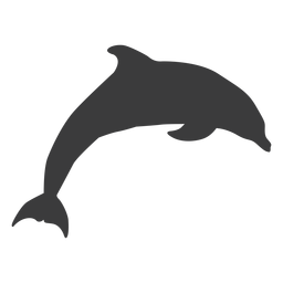 Silhueta nadadeira cauda de golfinho nadando Desenho PNG