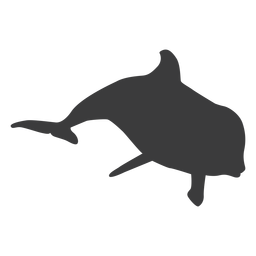 Dolphin tail silhouette PNG Design Transparent PNG