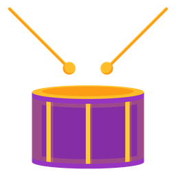 Schlagzeug-Schlagzeugmusik flach PNG-Design