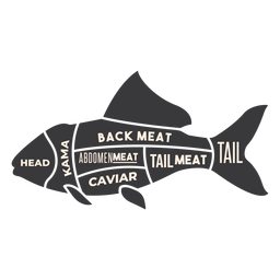 Download Fish Meat Silhouette Transparent Png Svg Vector