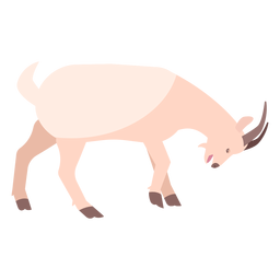 Goat hoof horn butt flat PNG Design