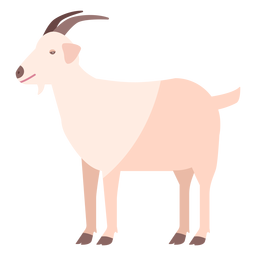 Goat tail hoof horn flat PNG Design