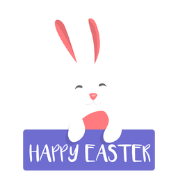 Happy easter bunny easter flat Happy easter bunny easter flat