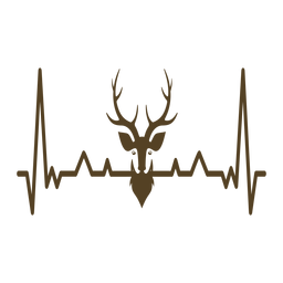 Herzschlag Hirsch Kardiogramm Schlaganfall PNG-Design