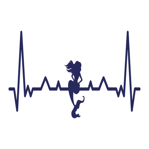 Download Heartbeat siren mermaid water nymph cardiogram stroke ...