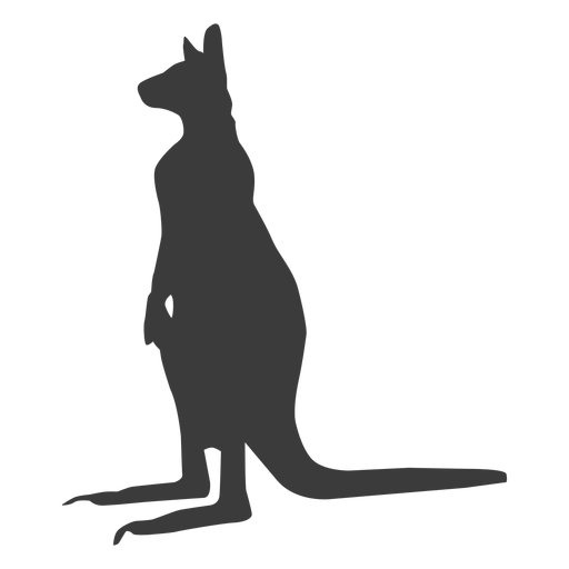 Kangaroo ear leg tail silhouette animal - Transparent PNG ...