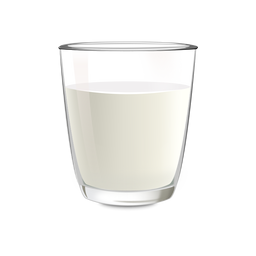 Milk glass illustration