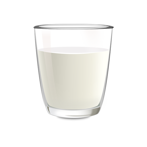 Milk glass illustration