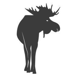 Alce alce pezuña asta silueta animal Diseño PNG