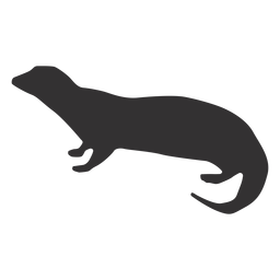 Otter muzzle fat silhouette PNG Design