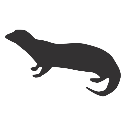 Nutria hocico de grasa silueta Diseño PNG