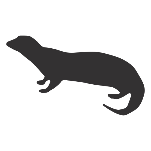 Otter muzzle fat silhouette PNG Design