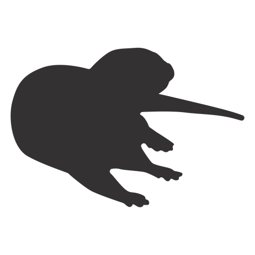Otter Maulkorb Schwanz Silhouette PNG-Design