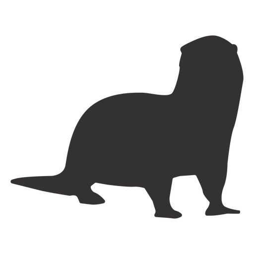 Otter Mündungsschwanz Silhouette PNG-Design