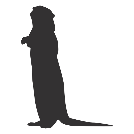 Otter Schwanz Maulkorb Silhouette PNG-Design