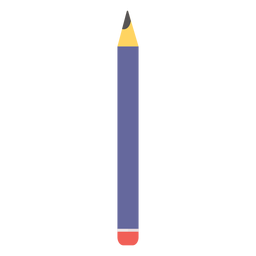 Pencil rubber eraser color colour flat PNG Design