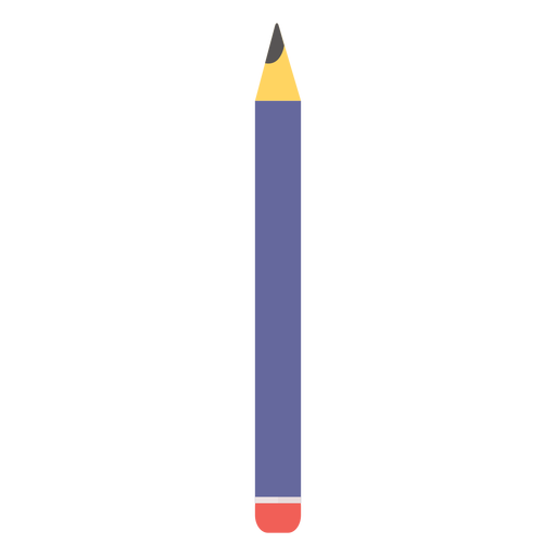 Pencil rubber eraser color colour flat PNG Design