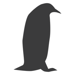 Pingüino pico ala grasa silueta Transparent PNG