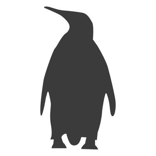 Pinguin Schnabel Fl?gel fetten Schwanz Silhouette PNG-Design