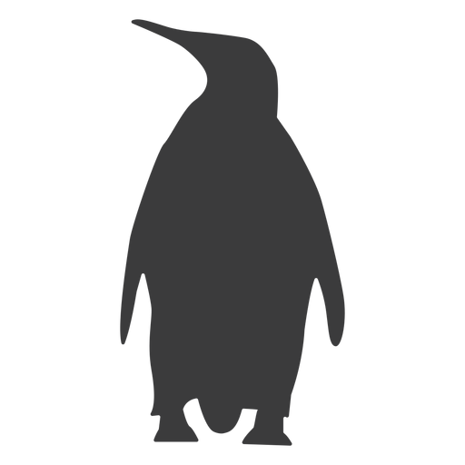 Pingüino pico ala grasa cola silueta Diseño PNG