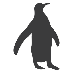 Pinguin Schnabelflügel Silhouette PNG-Design