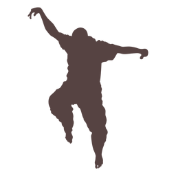 Person finger dancing silhouette PNG Design
