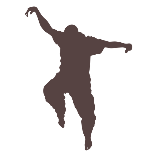 Person finger dancing silhouette PNG Design