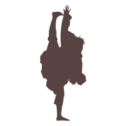 Persona silueta de baile tradicional Diseño PNG