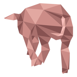 Pig snout ear hoof low poly PNG Design