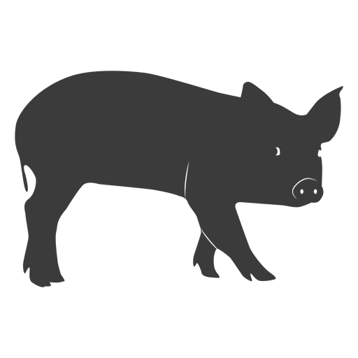 Download Pig snout ear hoof silhouette - Transparent PNG & SVG ...