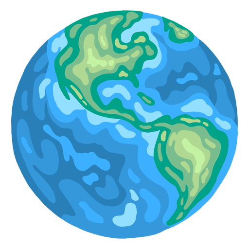 Planeta terra globo américa plana - Baixar PNG/SVG Transparente