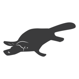 Silhueta de bico de bico ornitorrinco Desenho PNG