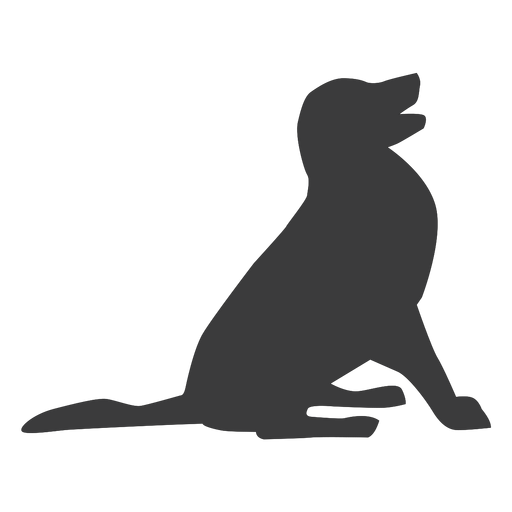 Silueta de oreja de cola de perro cachorro Descargar PNG/SVG transparente