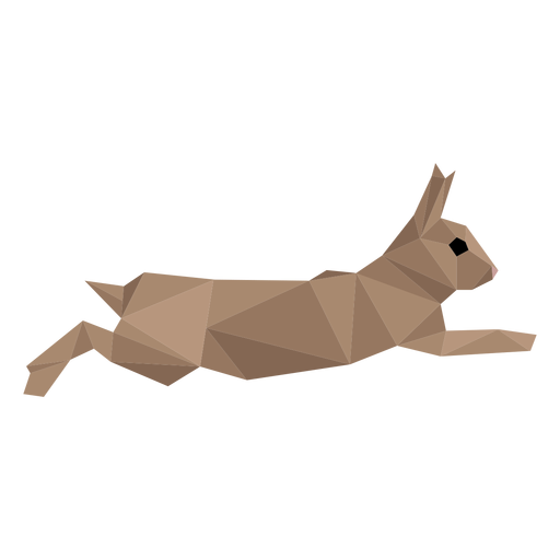 Kaninchen Hasenohr Maulkorb Low Poly PNG-Design