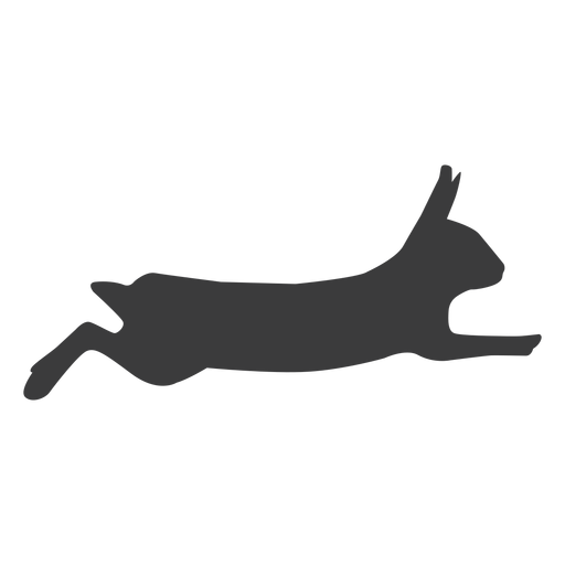 Silhueta de orelha de focinho de coelho coelho Desenho PNG